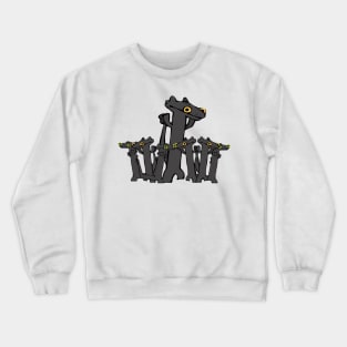 toothless cartoon animation dancing meme group Crewneck Sweatshirt